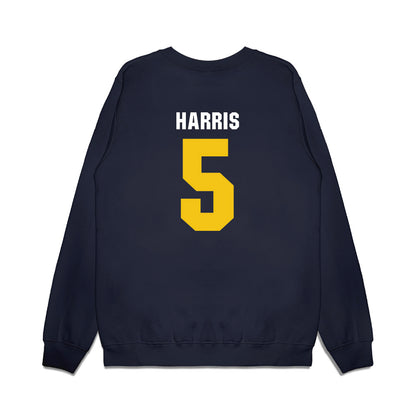 La Salle - NCAA Men's Basketball : Josiah Harris - Vintage Basketball Premium Crewneck Sweatshirt-1