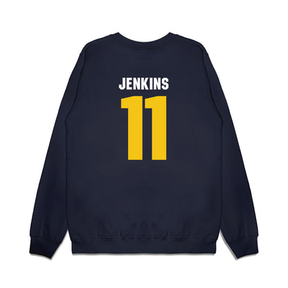 La Salle - NCAA Women's Basketball : Sania Jenkins - Vintage Basketball Premium Crewneck Sweatshirt-1