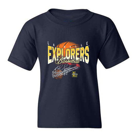La Salle - NCAA Men's Basketball : Khalil Brantley - Vintage Basketball Youth T-Shirt-0