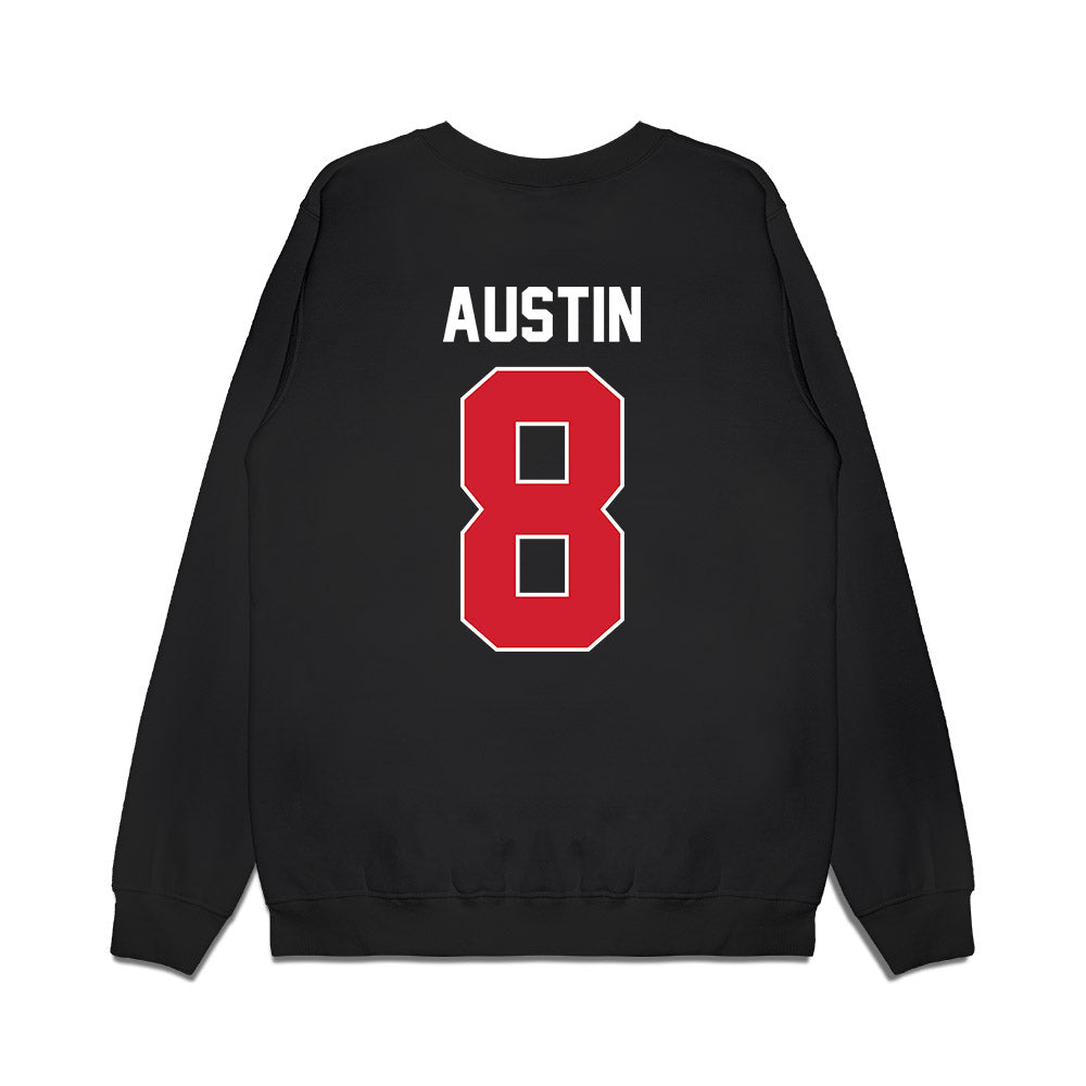 Illinois State - NCAA Women's Basketball : Madison Austin - Vintage Basketball Premium Crewneck Sweatshirt-1