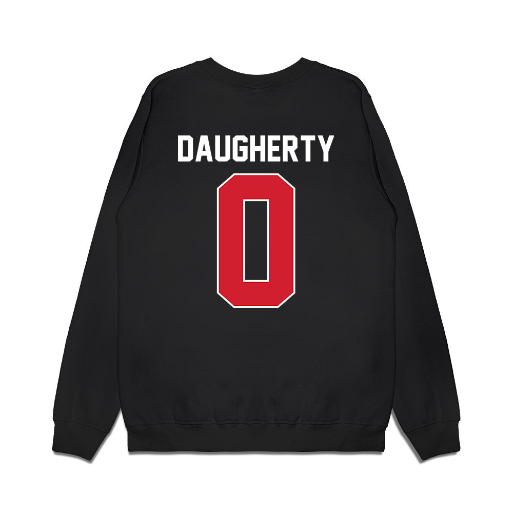 Illinois State - NCAA Men's Basketball : Jack Daugherty - Vintage Basketball Premium Crewneck Sweatshirt-1