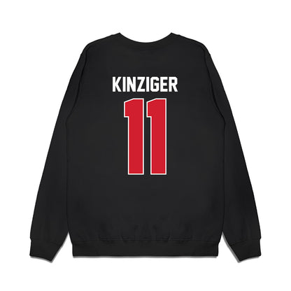Illinois State - NCAA Men's Basketball : Johnny Kinziger - Vintage Basketball Premium Crewneck Sweatshirt-1