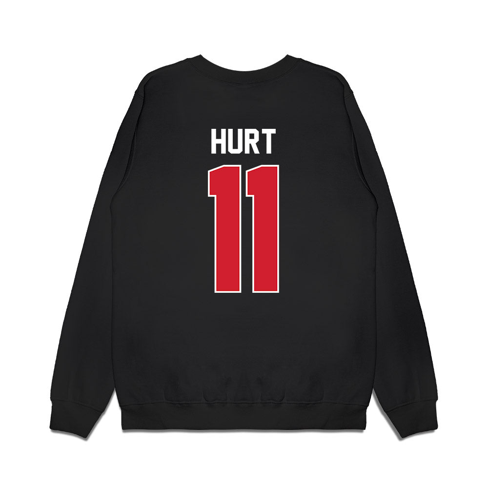 Illinois State - NCAA Women's Basketball : Kya Hurt - Vintage Basketball Premium Crewneck Sweatshirt-1