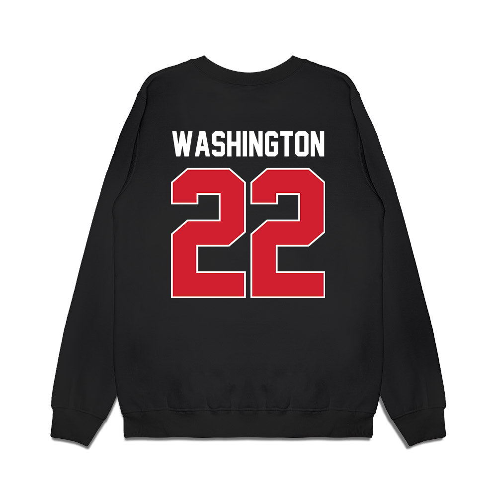 Illinois State - NCAA Women's Basketball : Doneelah Washington - Vintage Basketball Premium Crewneck Sweatshirt-1