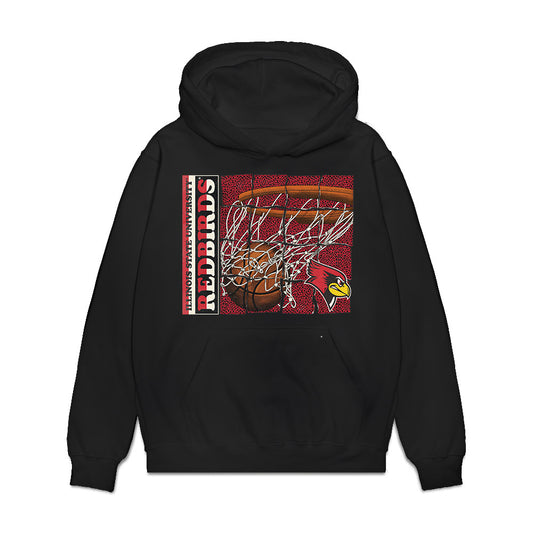 Illinois State - NCAA Women's Basketball : Hannah Chicken - Vintage Basketball Premium Hooded Sweatshirt-0