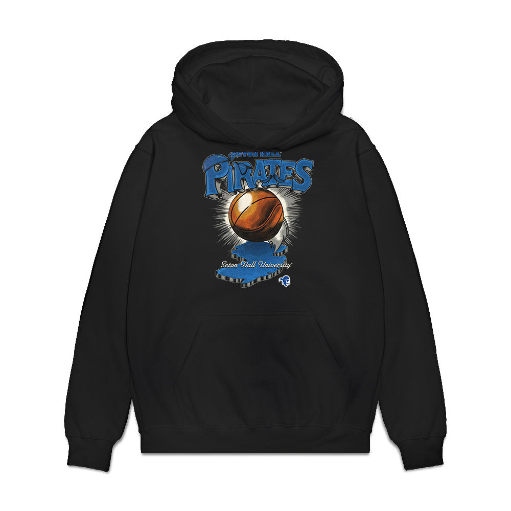 Seton Hall - NCAA Men's Basketball : Patrick Suemnick - Vintage Shersey Premium Hooded Sweatshirt-0