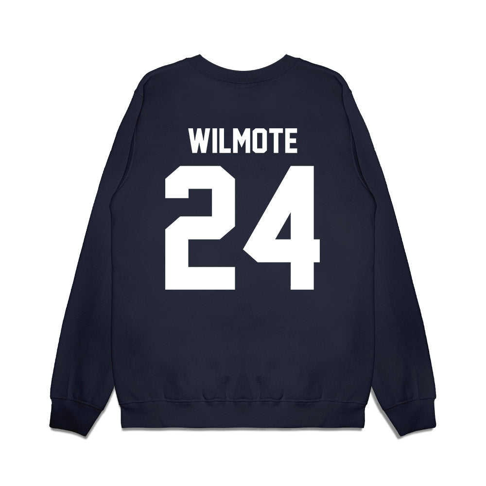 Saint Peter's - NCAA Men's Basketball : Robert Wilmote - Vintage Basketball Premium Crewneck Sweatshirt-1