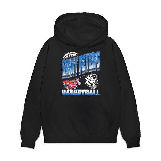 Saint Peter's - NCAA Women's Basketball : Laila Grant - Vintage Basketball Premium Hooded Sweatshirt-0