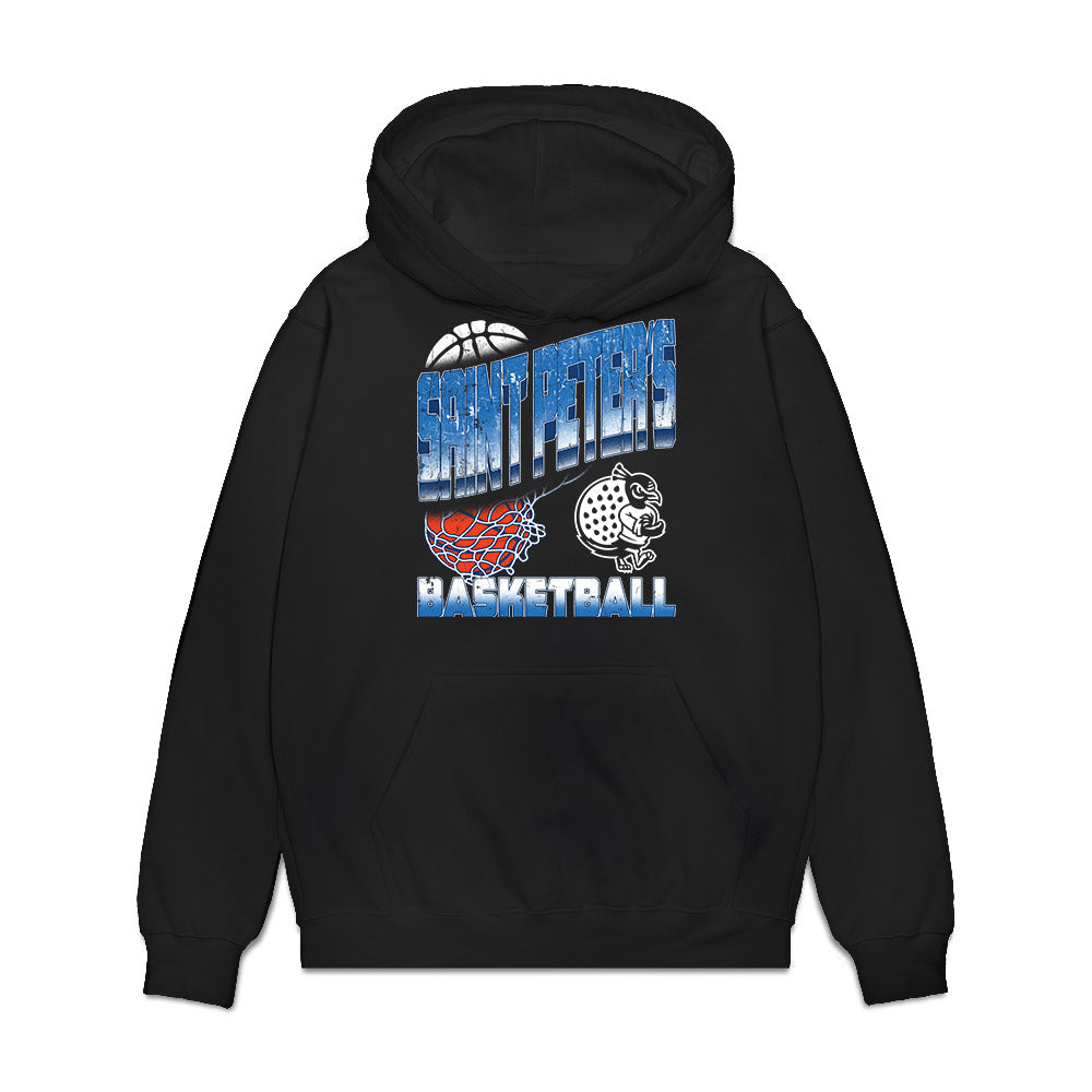 Saint Peter's - NCAA Women's Basketball : DeNaya Rippey - Vintage Basketball Premium Hooded Sweatshirt-0