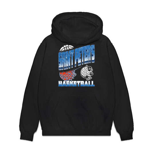 Saint Peter's - NCAA Women's Basketball : DeNaya Rippey - Vintage Basketball Premium Hooded Sweatshirt-0