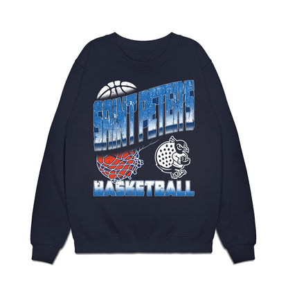 Saint Peter's - NCAA Women's Basketball : DeNaya Rippey - Vintage Basketball Premium Crewneck Sweatshirt-0