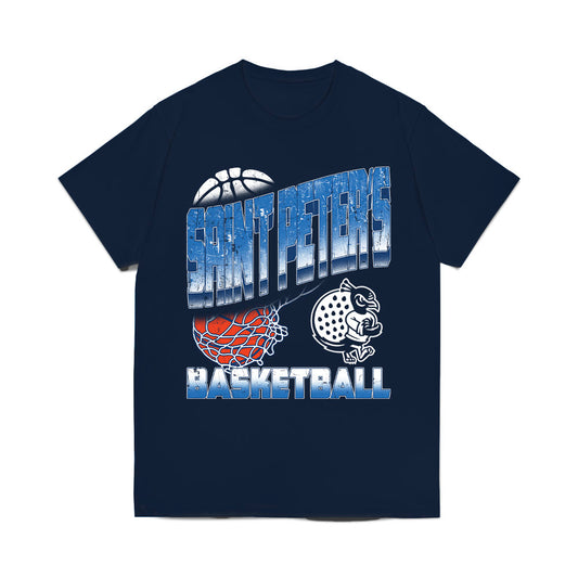 Saint Peter's - NCAA Women's Basketball : DeNaya Rippey - Vintage Basketball Comfort Colors T-Shirt-0