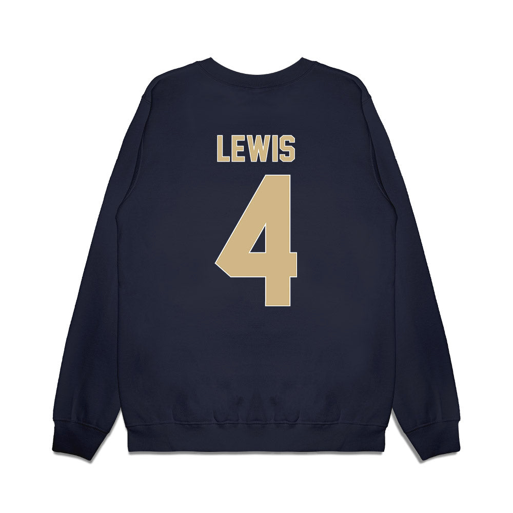 GWU - NCAA Women's Basketball : Sara Lewis - Vintage Basketball Shersey Premium Crewneck Sweatshirt-1