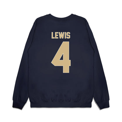 GWU - NCAA Women's Basketball : Sara Lewis - Vintage Basketball Shersey Premium Crewneck Sweatshirt-1