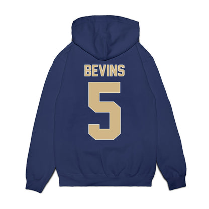 GWU - NCAA Men's Basketball : Ty Bevins - Vintage Basketball Shersey Fleece Hooded Sweatshirt-1