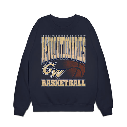 GWU - NCAA Women's Basketball : Caia Loving - Vintage Basketball Shersey Premium Crewneck Sweatshirt-0