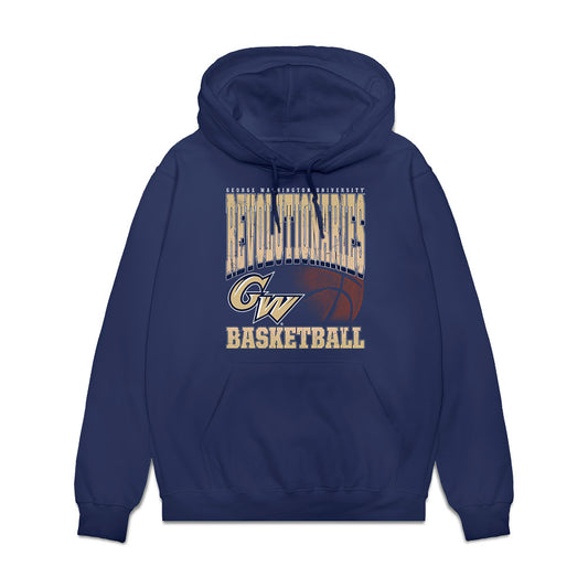 GWU - NCAA Women's Basketball : Caia Loving - Vintage Basketball Shersey Fleece Hooded Sweatshirt-0