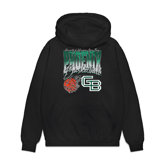UW Green Bay - NCAA Women's Basketball : Kyrin Lile - Vintage Premium Hooded Sweatshirt-0