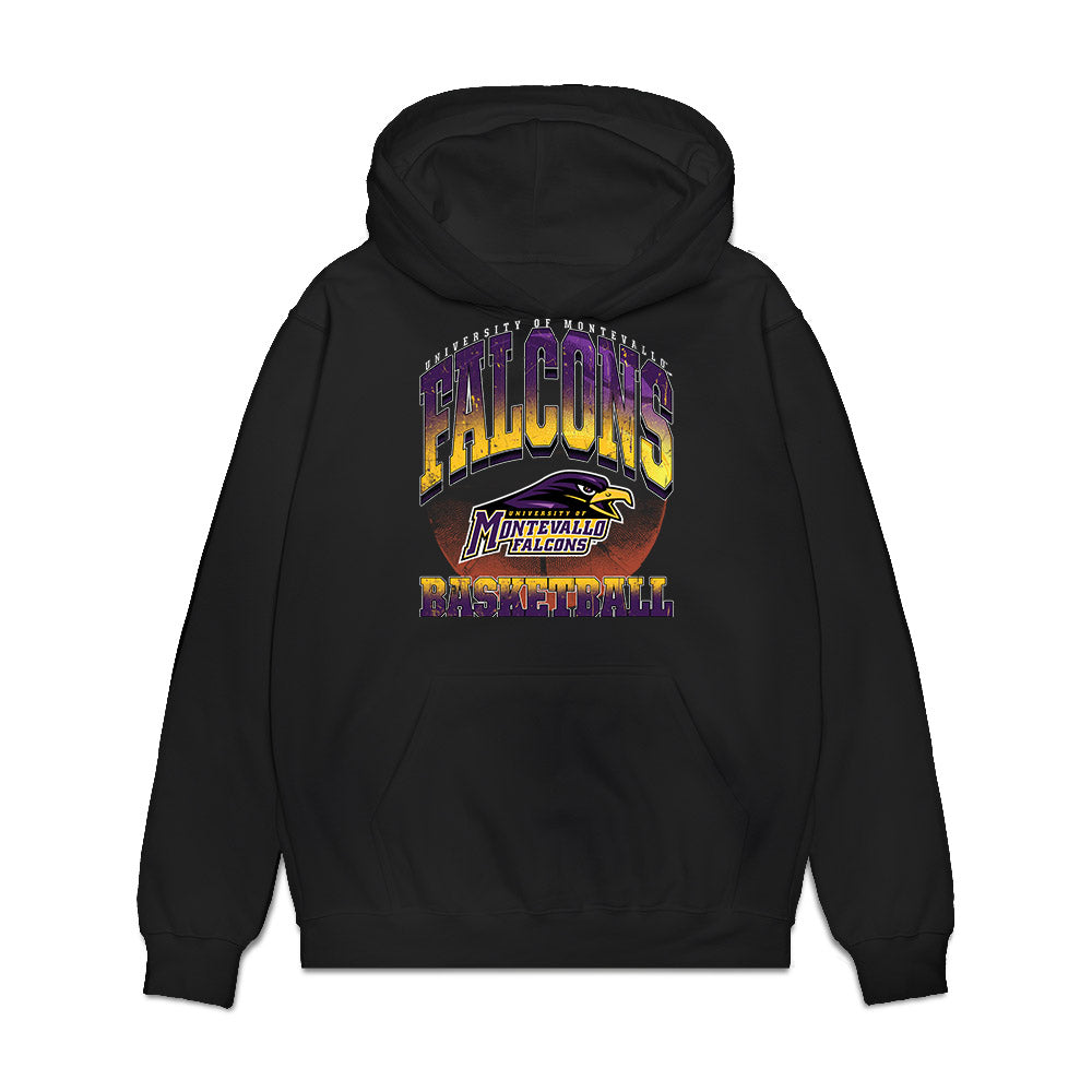 Montevallo - NCAA Men's Basketball : Sam Duskin - Vintage Premium Hooded Sweatshirt-0