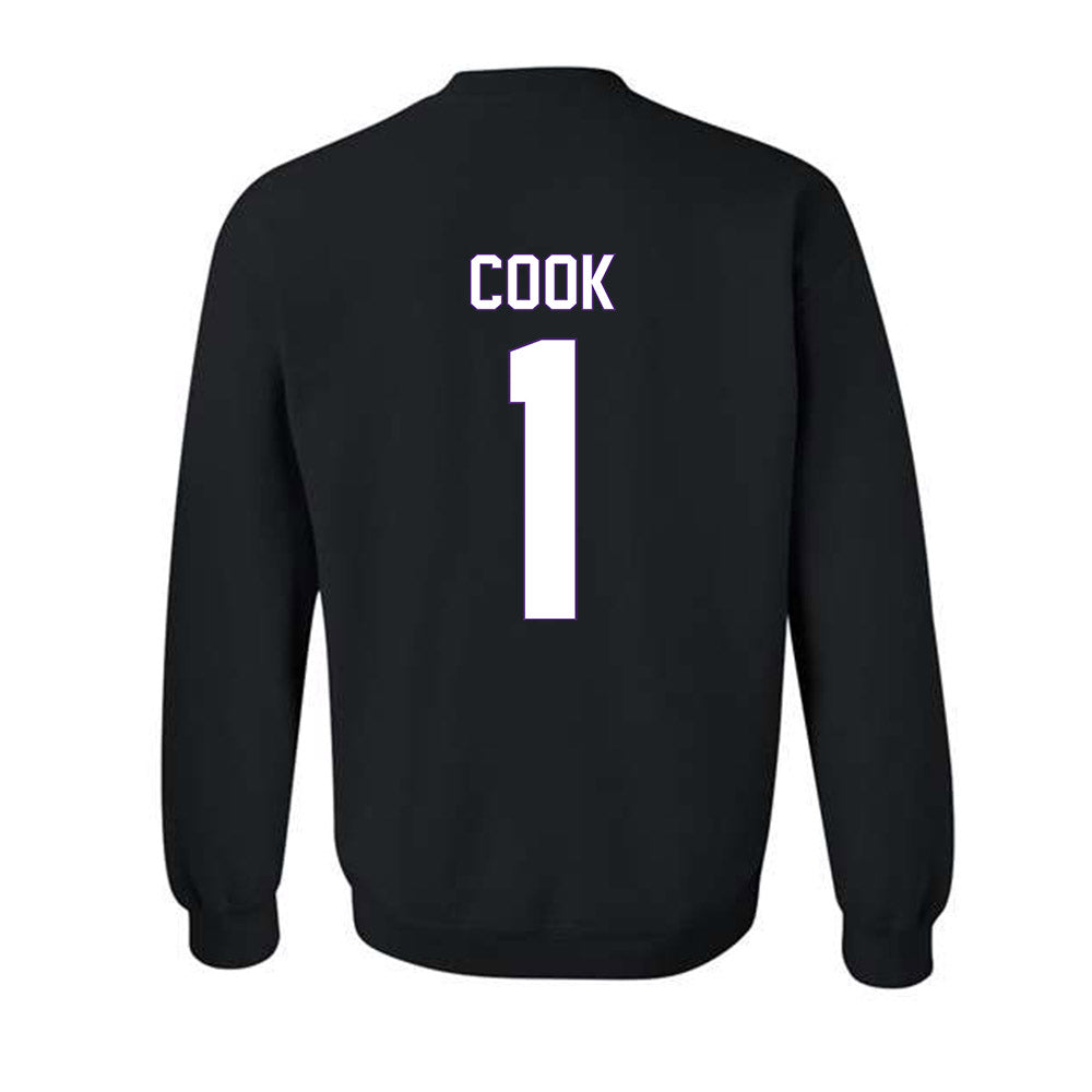 Central Arkansas - NCAA Women's Basketball : Jenna Cook - Vintage Shersey Crewneck Sweatshirt-1