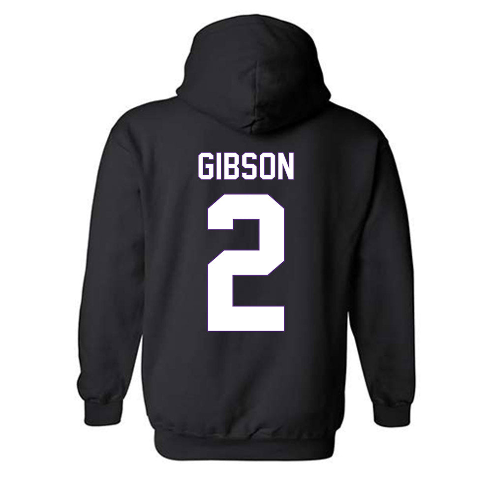 Central Arkansas - NCAA Women's Basketball : Julianna Gibson - Vintage Shersey Hooded Sweatshirt-1