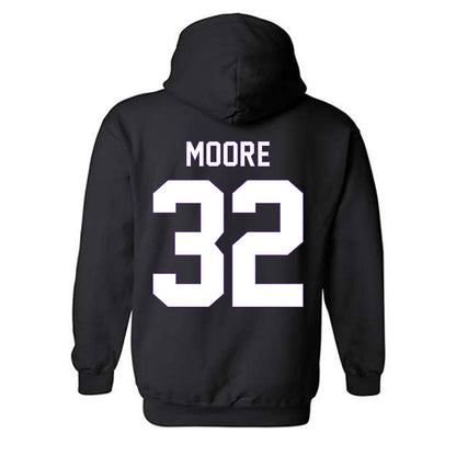 Central Arkansas - NCAA Men's Basketball : Luke Moore - Vintage Shersey Hooded Sweatshirt-1