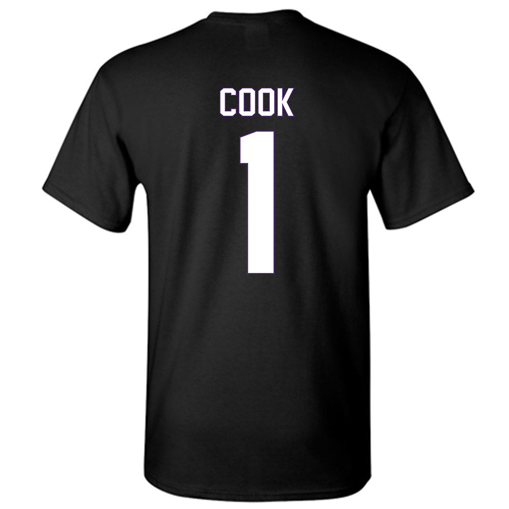 Central Arkansas - NCAA Women's Basketball : Jenna Cook - Vintage Shersey T-Shirt-1