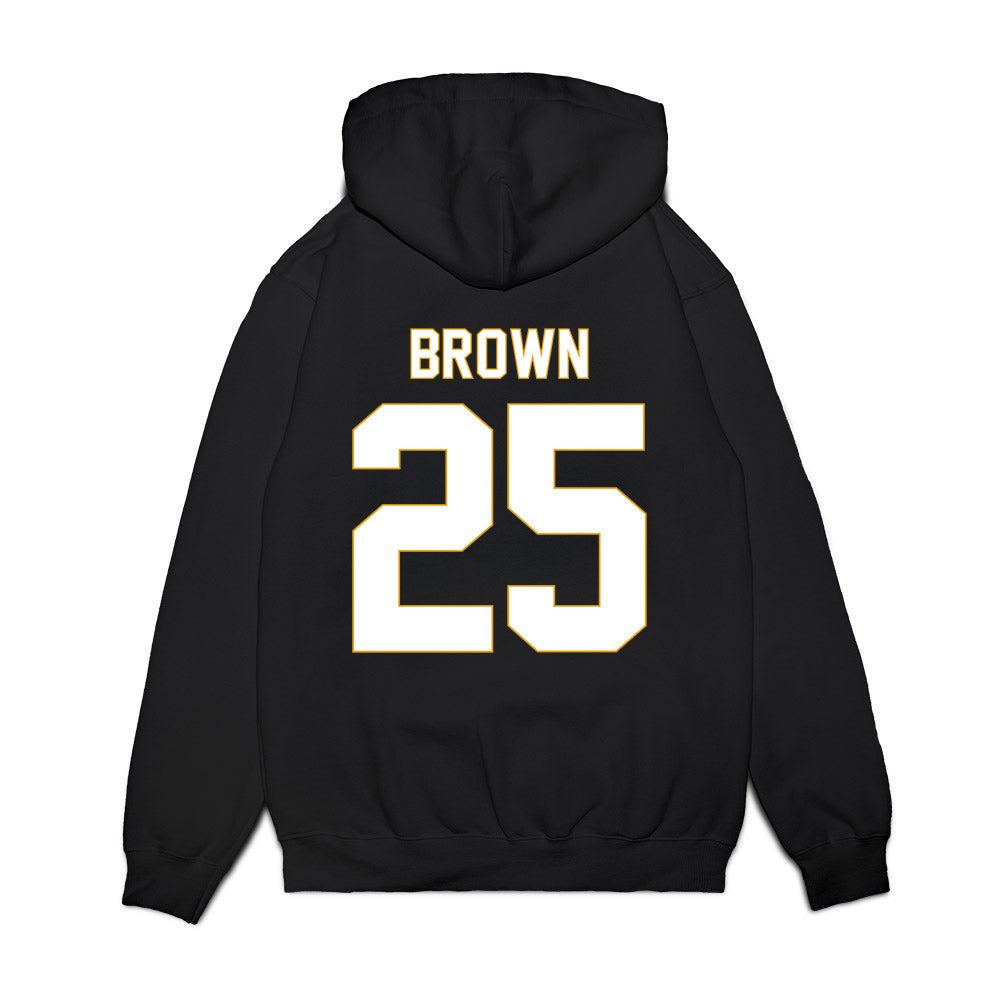 ETBU - NCAA Men's Basketball : Kendric Brown - Vintage Shersey Premium Hooded Sweatshirt-1