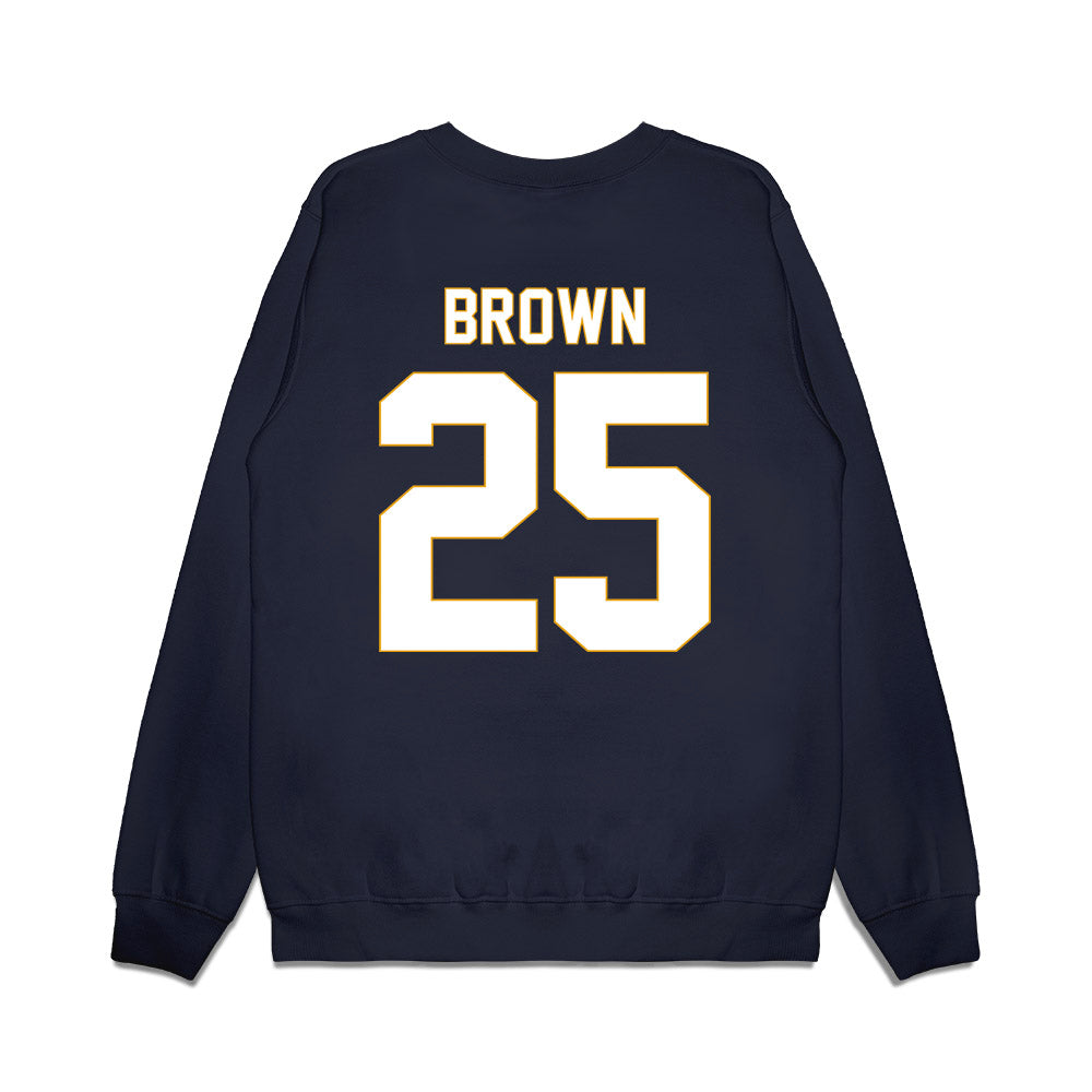 ETBU - NCAA Men's Basketball : Kendric Brown - Vintage Shersey Premium Crewneck Sweatshirt-1
