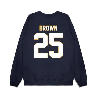 ETBU - NCAA Men's Basketball : Kendric Brown - Vintage Shersey Premium Crewneck Sweatshirt-1