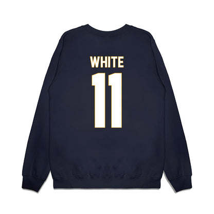 ETBU - NCAA Men's Basketball : Campbell White - Vintage Shersey Premium Crewneck Sweatshirt-1