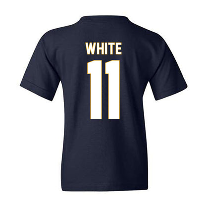ETBU - NCAA Men's Basketball : Campbell White - Vintage Shersey Youth T-Shirt-1