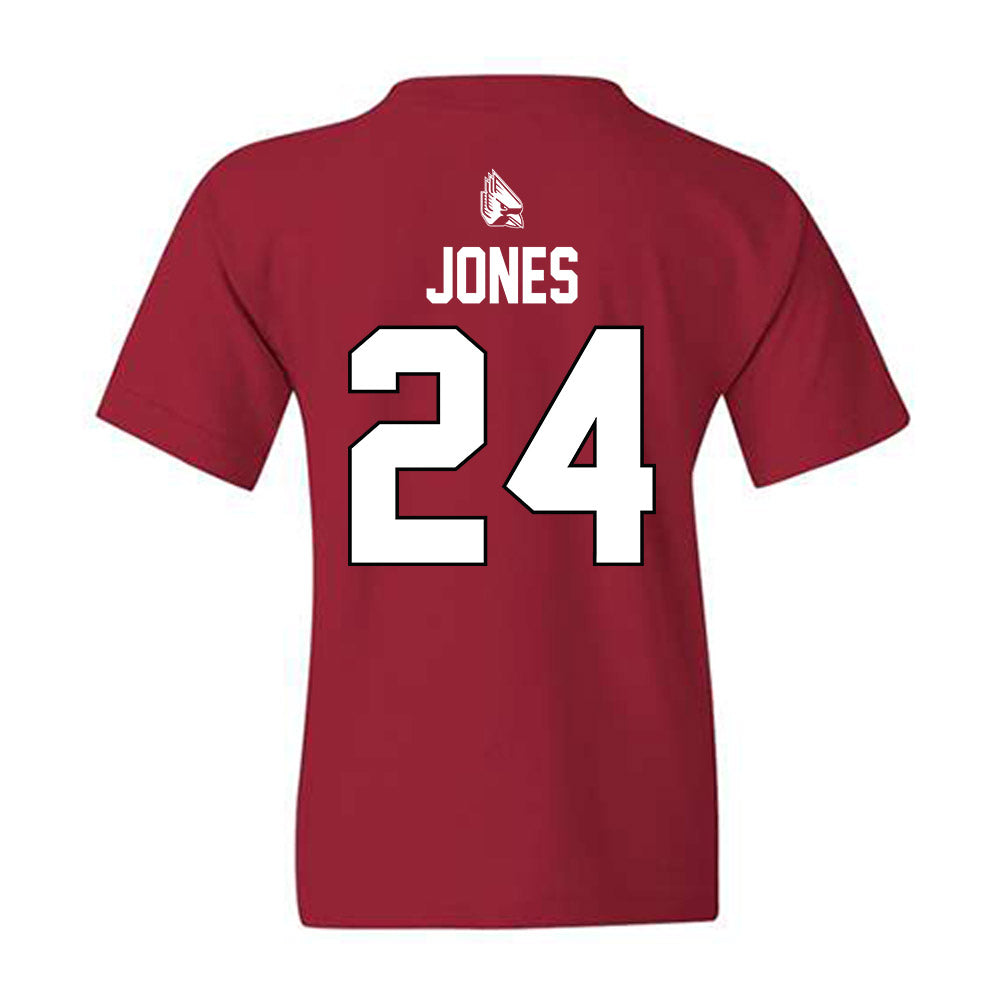 Ball State - NCAA Men's Basketball : Mason Jones - Sports Shersey Youth T-Shirt-1