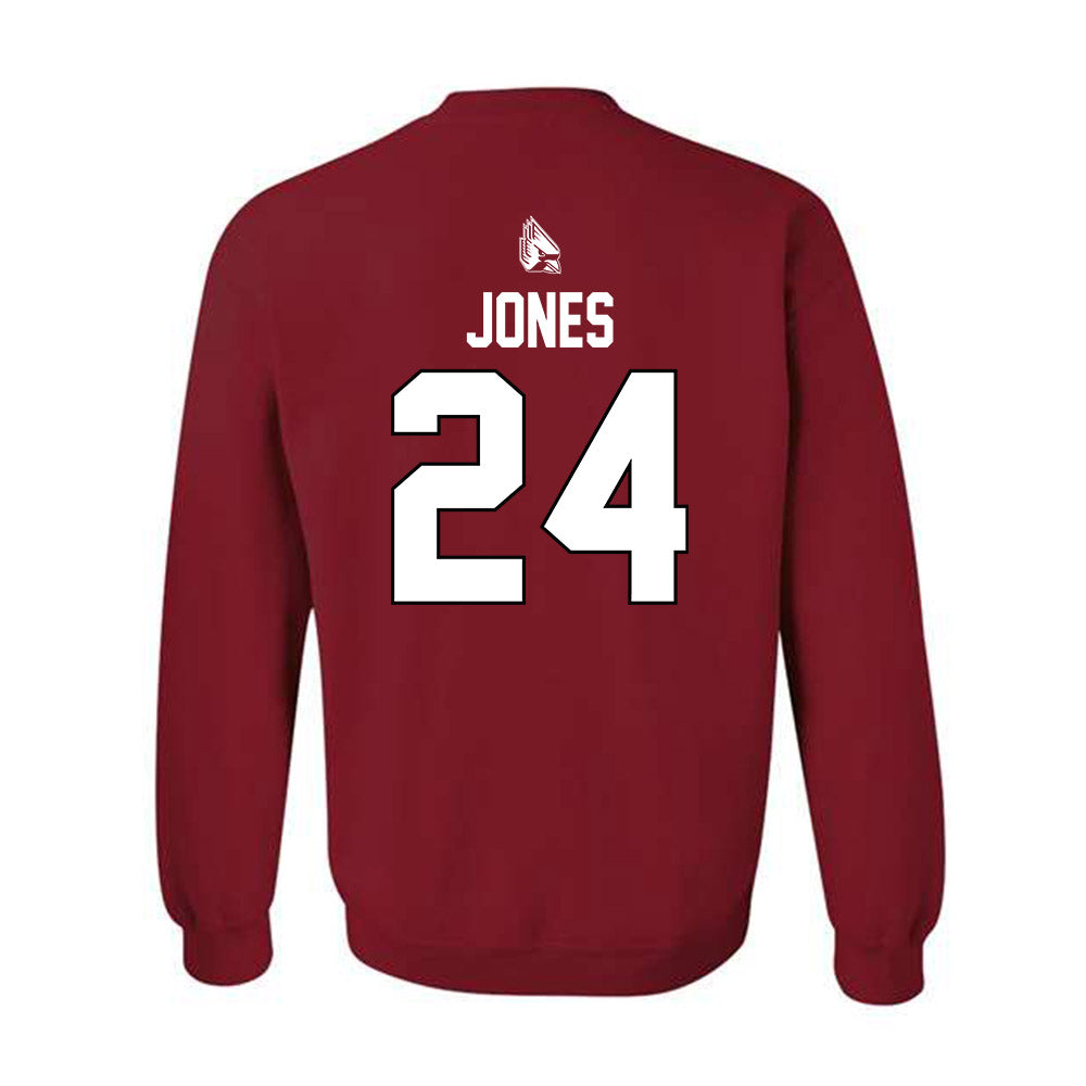 Ball State - NCAA Men's Basketball : Mason Jones - Sports Shersey Crewneck Sweatshirt-1