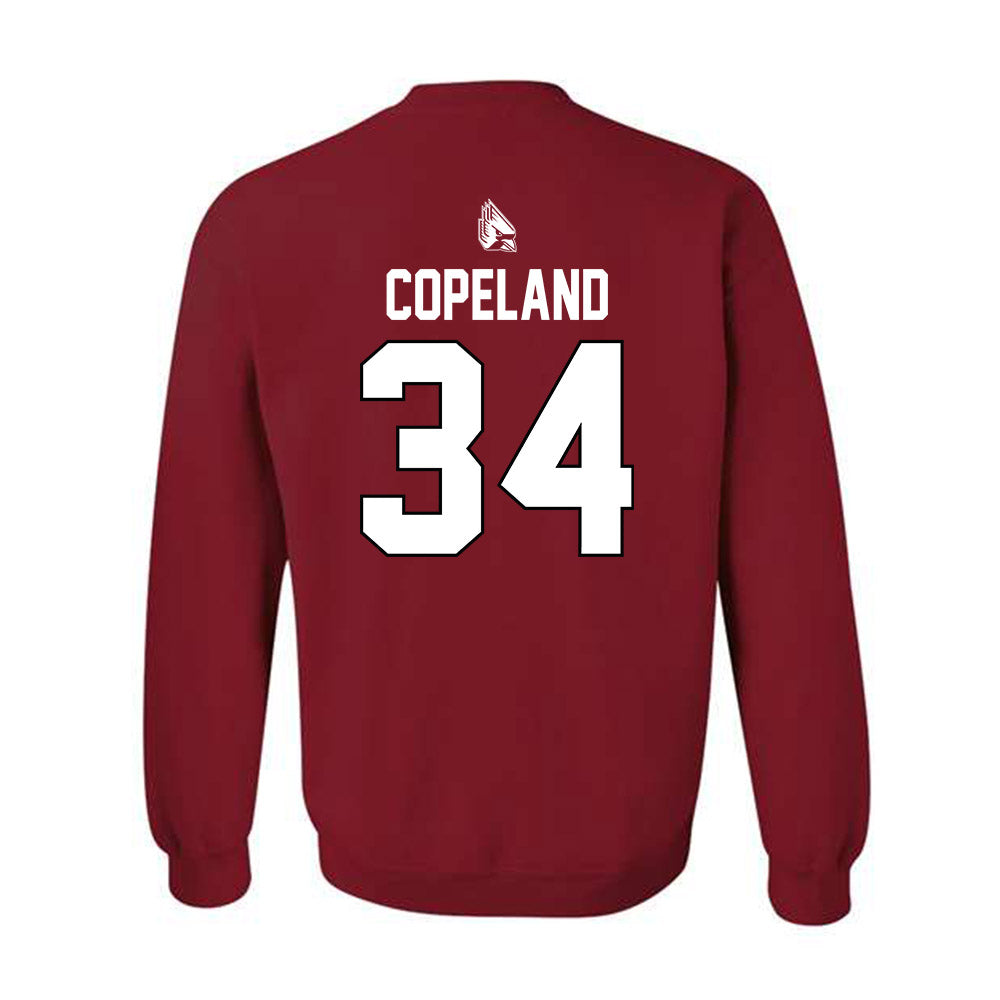 Ball State - NCAA Men's Basketball : Preston Copeland - Sports Shersey Crewneck Sweatshirt-1