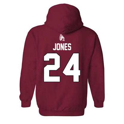 Ball State - NCAA Men's Basketball : Mason Jones - Sports Shersey Hooded Sweatshirt-1