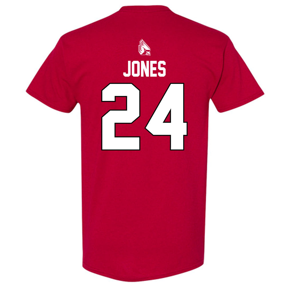 Ball State - NCAA Men's Basketball : Mason Jones - Sports Shersey T-Shirt-1