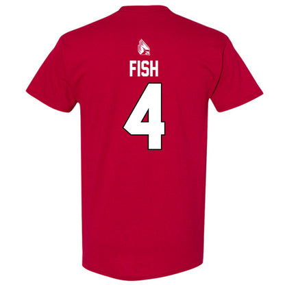 Ball State - NCAA Men's Basketball : Kayden Fish - Sports Shersey T-Shirt-1