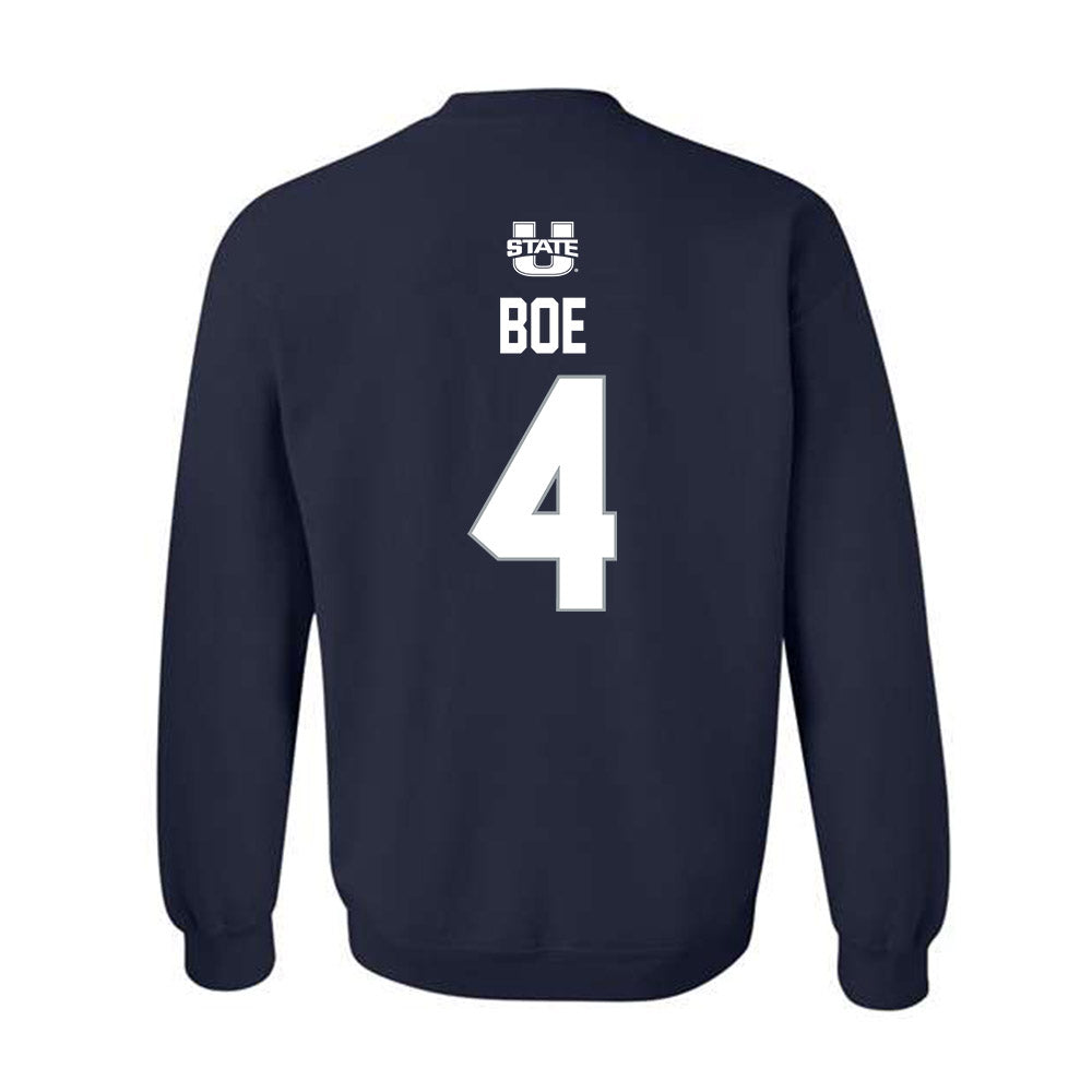Utah State - NCAA Men's Basketball : Brayden Boe - Sports Shersey Crewneck Sweatshirt-1