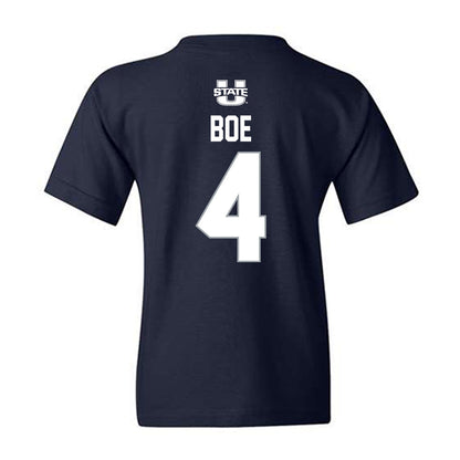 Utah State - NCAA Men's Basketball : Brayden Boe - Sports Shersey Youth T-Shirt-1