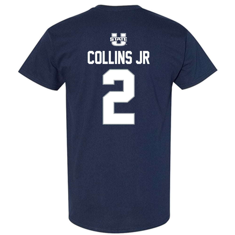 Utah State - NCAA Men's Basketball : Mj Collins Jr - Sports Shersey T-Shirt-1