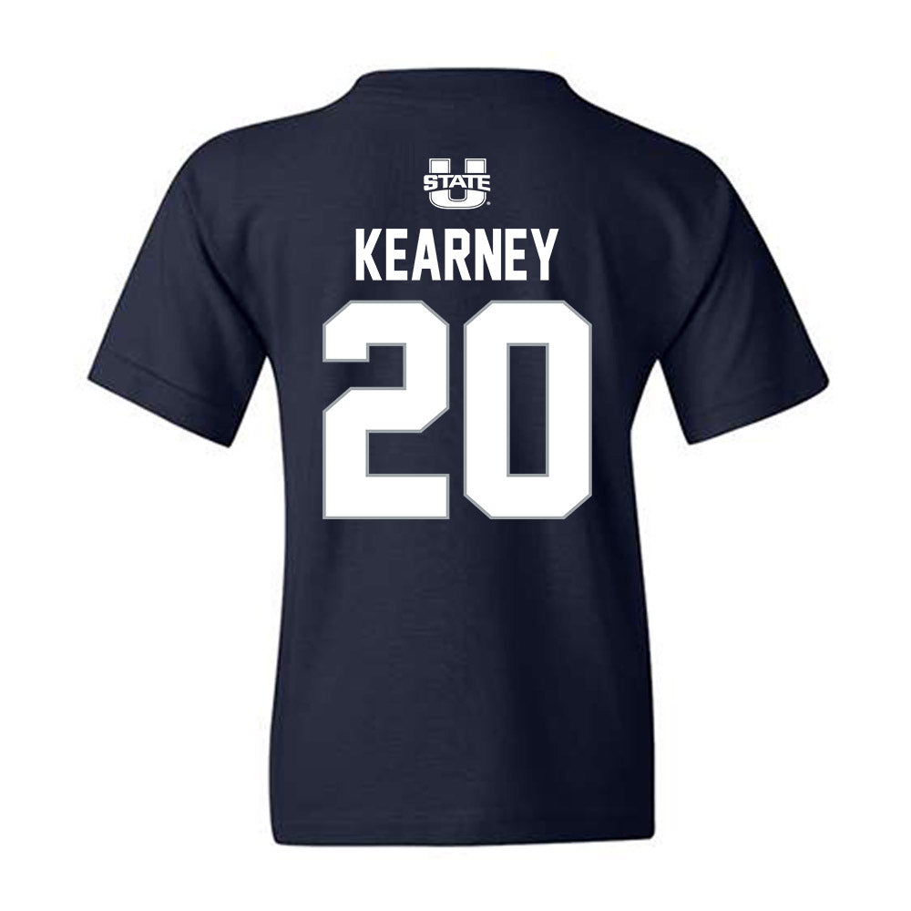 Utah State - NCAA Men's Basketball : Luke Kearney - Sports Shersey Youth T-Shirt-1