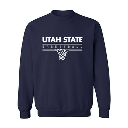 Utah State - NCAA Men's Basketball : Mj Collins Jr - Sports Shersey Crewneck Sweatshirt-0