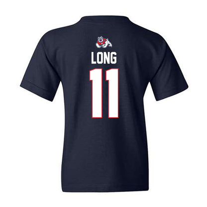 Fresno State - NCAA Women's Basketball : Emilia Long - Sports Shersey Youth T-Shirt-1
