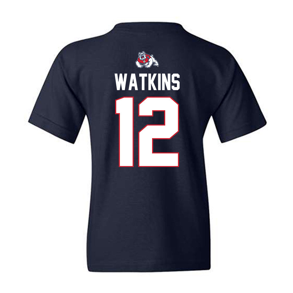 Fresno State - NCAA Women's Basketball : Avery Watkins - Sports Shersey Youth T-Shirt-1