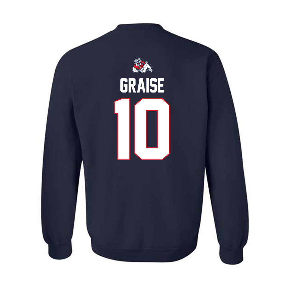 Fresno State - NCAA Women's Basketball : Alexiz Graise - Sports Shersey Crewneck Sweatshirt-1