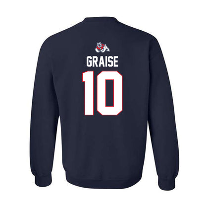 Fresno State - NCAA Women's Basketball : Alexiz Graise - Sports Shersey Crewneck Sweatshirt-1