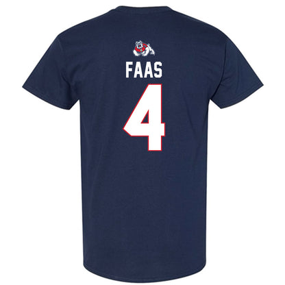Fresno State - NCAA Men's Basketball : Cameron Faas - Sports Shersey T-Shirt-1