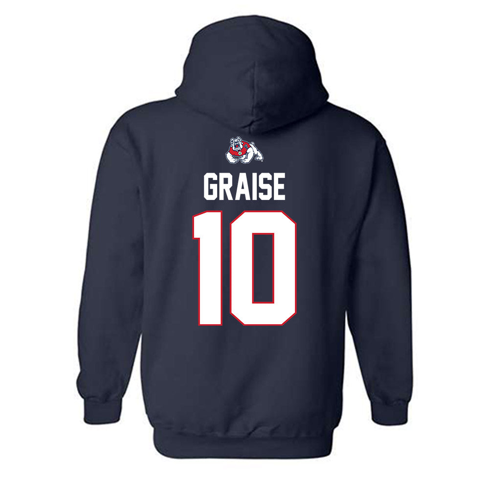 Fresno State - NCAA Women's Basketball : Alexiz Graise - Sports Shersey Hooded Sweatshirt-1