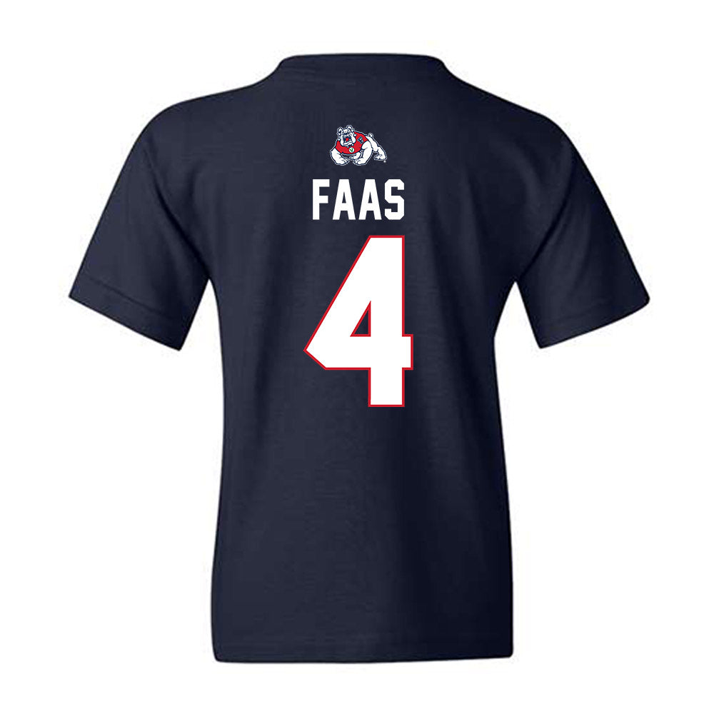 Fresno State - NCAA Men's Basketball : Cameron Faas - Sports Shersey Youth T-Shirt-1